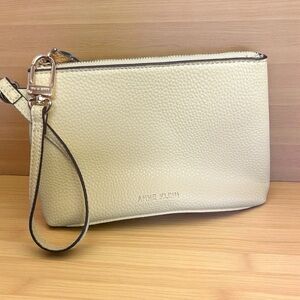 Anne Klein Ivory Wristlet Clutch